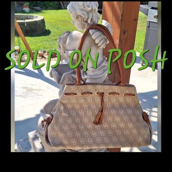 Dooney & Bourke Handbags - Dooney & Bourke Tan Monogram Tote